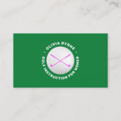 Femme moniteur de golf Pro Carte de visite (Devant)