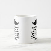 Femme Moustachue Mug Drôle (Centre)