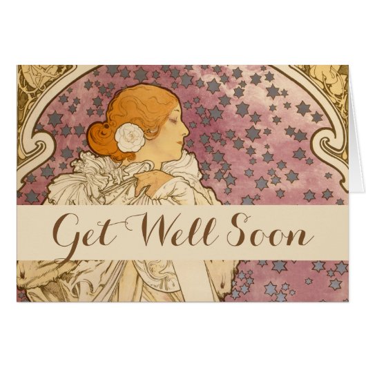 Femme Mucha Art Nouveau Beauté (Devant horizontal)