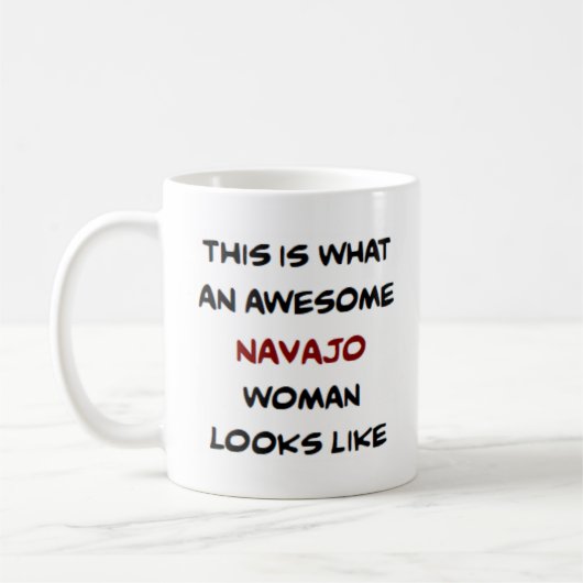 femme navajo, superbe mug à café (Gauche)