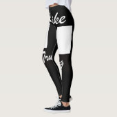 Femme Noir comme camionnage Logo Leggings (Gauche)