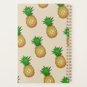 Femme noire, Couleurs or, Motif ananas, Beige (Dos)