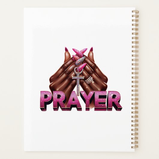 Femme noire de foi Prière chrétienne (Dos)