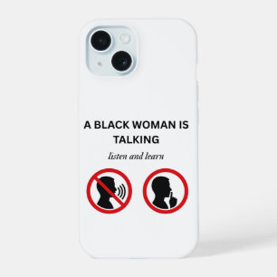 Femme Noire Qui Parle Écoutez Et Apprenez
