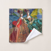 Femme Papillon Capricieuse Gémeaux Gothique Classi (Gant de toilette)