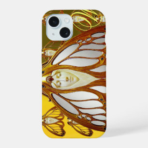 FEMME PAPILLON GEMME MONOGRAMME ART NOUVEAU
