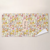 femme pastel jaune (Serviette de bain)