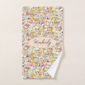 femme pastel jaune (Serviette à main)