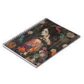 Femme pensive dans le carnet de Kimono (Côté gauche)