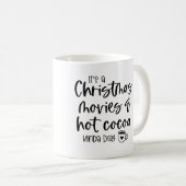 Femme personnalisée de couleur de Noël café Mug (Devant droit)