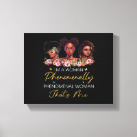 Femme phénoménale Enveloppé Toile