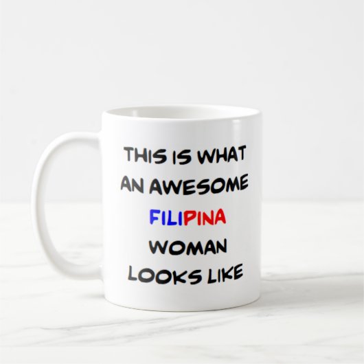 femme philippine, énorme Mug (Gauche)