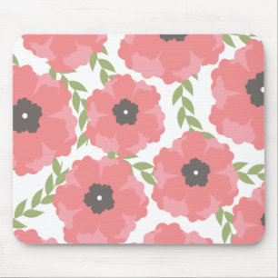 Femme Pink Floral Pattern Muismat