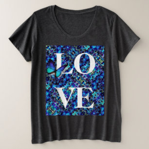 Femme Plus Taille Tee Butterfly Love