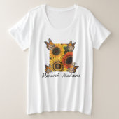 Femme Plus Taille Tee Monarch Folie (Design devant)