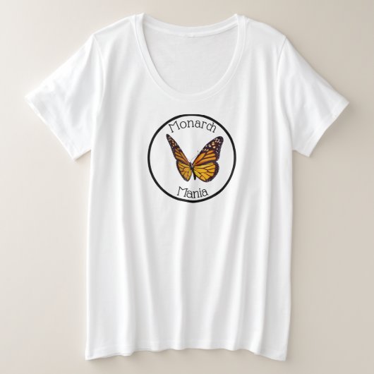 Femme Plus Taille Tee Monarch Mania (Design devant)