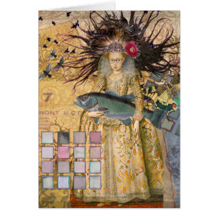 Femme Poissons Vintage Classique Gothique