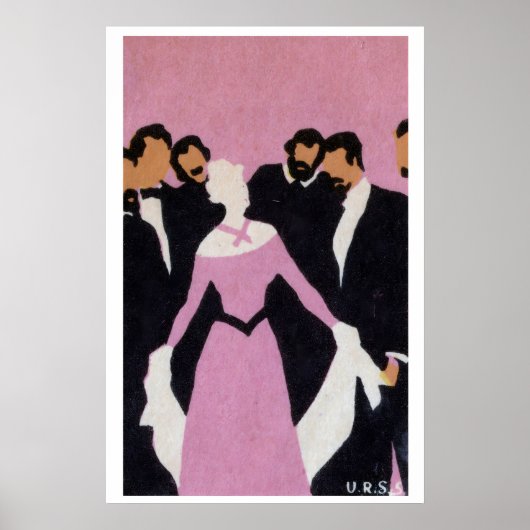 Femme Populaire - Impression Boîte d'Allumettes -  (Devant)