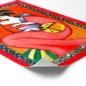 Femme portant une affiche d'impression de kimono (Coin)