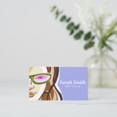Femme professionnelle Carte de visite optique (Debout devant)