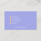 Femme professionnelle Carte de visite optique (Dos)