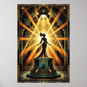 Femme réalisatrice Art Déco Cinéma vintage Art