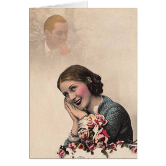 Femme Rêvant Vintage
