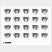 FEMME, ROSE GOTHIQUE STICKERS BILLETS BILLETS DE C (Feuille)