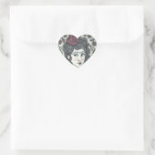 FEMME, ROSE GOTHIQUE STICKERS BILLETS BILLETS DE C (Sac)