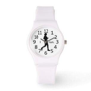 Femme Runner Black Silhouette Je cours Montres