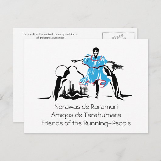 Femme Runner, Carte postale (Devant / Derrière)