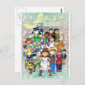 Femme Schism Chibi Group Briefkaart (Voorkant / Achterkant)