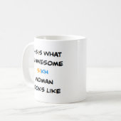 femme sikh, superbe tasse à café (Devant gauche)