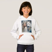 Femme slave et loup blanc (Devant entier)