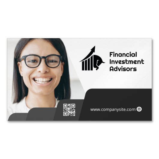 Femme souriante | Entreprise | Carte de visite de (devant)