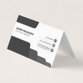 Femme souriante | Entreprise | Carte de visite de  (Dos)