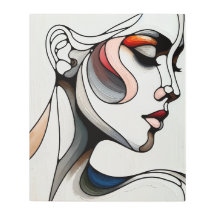 Femme sur toile - Portrait Féminin Artistique