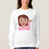 femme sweatshirt émoji femmes (Devant)