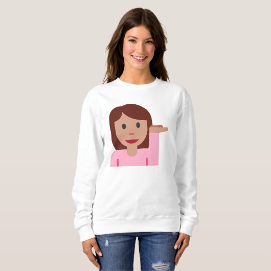 femme sweatshirt émoji femmes (Devant entier)