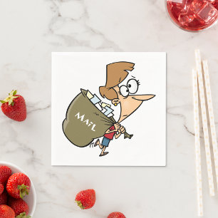 Femme transportant des serviettes en papier de sac