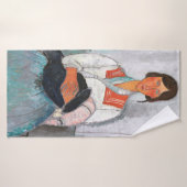 Femme tzigane avec bébé, Modigliani (Serviette de bain)