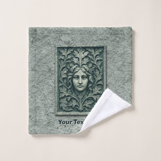 Femme verte - Pierre (Gant de toilette)