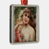 Femme victorienne avec ornement rose roses (Droite)