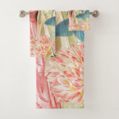 Femme victorienne florale rose Régence (En situation)