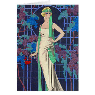 Femme vintage dans l'axe