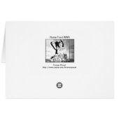 Femmes 2ème guerre mondiale - Carte de voeux front (Dos Horizontal)