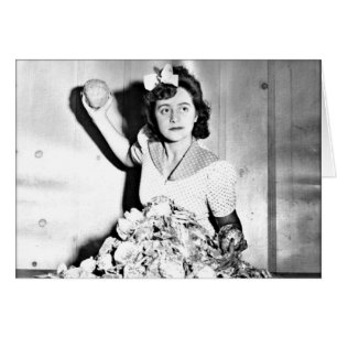 Femmes 2ème guerre mondiale - Carte de voeux front