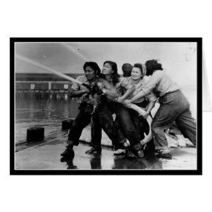 Femmes 2ème guerre mondiale - Carte de voeux front