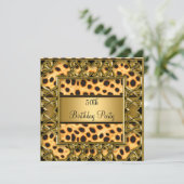 Femmes 50e anniversaire fête Jaguar Invitation (Debout devant)