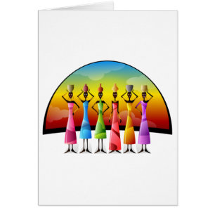 Femmes africaines avec des navires